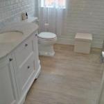 close coupled WC suite with ceramic lever flush