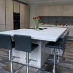 Keller gloss kitchen with large island and breakfast bar